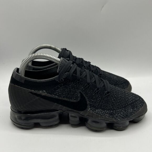 Nike Shoes - Nike Air Vapormax Flyknit Triple Black Grey Womens Size 6.5 Running 849557-006